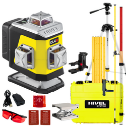 NIVEL SYSTEM LASER KRZYŻOWY CL4R BLUETOOTH + SJJ-M1 EX STATYW + LS24 ŁATA + LP36 TYCZKA