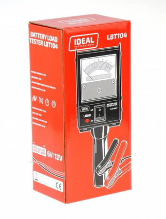 IDEAL TESTER AKUMULATORÓW OBCIĄŻENIOWY 6/12V LBT104