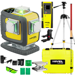 NIVEL SYSTEM LASER KRZYŻOWY CL4D-G BLUETOOTH + SJJ-M1 EX STATYW + CLS4 CZUJNIK + LS24 ŁATA