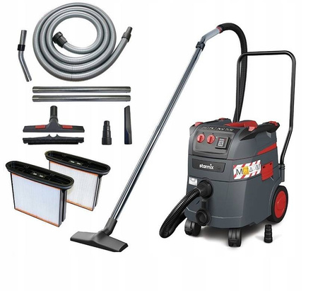 ODKURZACZ PRZEMYSŁOWY STARMIX IPULSE M-1635 SAFE TOP + WORKI PE 25/35 POLIETYLEN 5 SZT