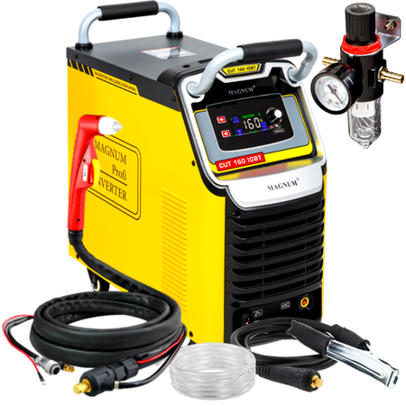 MAGNUM PRZECINARKA PLAZMOWA CUT160 IGBT V2 160A + DYSZE + ELEKTDY + RĘCKAWICE