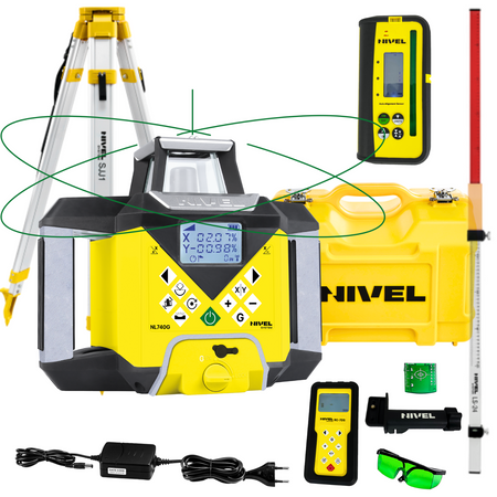 NIVEL SYSTEM NL740G DIGITAL NIWELATOR LASEROWY + SJJ1 STATYW + LS24 ŁATA