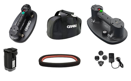 GRABO NEMO CHWYTAKI PRÓŹNIOWE + 2X AKUMULATOR 2,6AH + ŁADOWARKA + TORBA TRANSPORTOWA