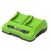 GREENWORKS GSK24B4X 24V 2XAKUMULATOR 4 AH + ŁADOWARKA DUAL 