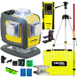 NIVEL SYSTEM LASER KRZYŻOWY CL4D-B BLUETOOTH + SJJ-M1 EX STATYW + CLS4 CZUJNIK + LS24 ŁATA