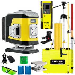 NIVEL SYSTEM LASER KRZYŻOWY NIEBIESKI CL2B + SJJ-M1 EX STATYW + CLS4 CZUJNIK + LS24 ŁATA + LP36 TYCZKA