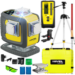 NIVEL SYSTEM LASER KRZYŻOWY CL4D-B BLUETOOTH + SJJ-M1 EX STATYW+ RD800 CZUJNIK + LS24 ŁATA