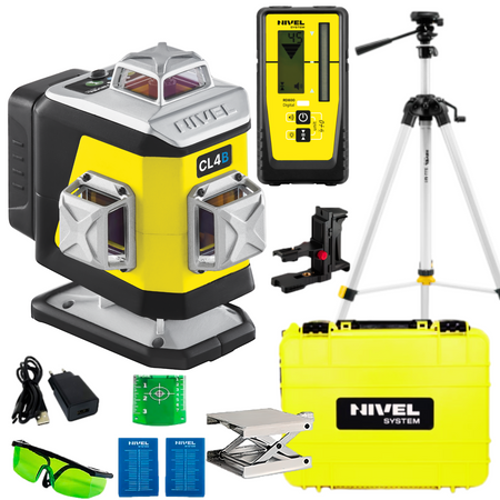 NIVEL SYSTEM LASER KRZYŻOWY CL4B + SJJ-M1 EX STATYW + CZUJNIK RD800