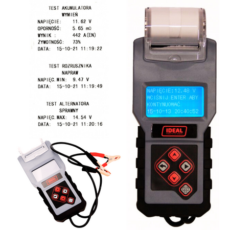 IDEAL BDT4000 TESTER AKUMULATORÓW Z DRUKARKĄ + marker