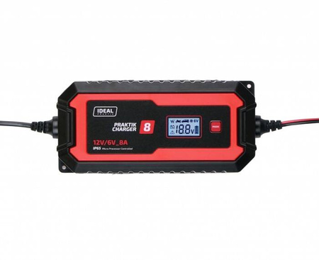 IDEAL PCHARGE8 PRAKTIK CHARGER 8 LCD 6/12V