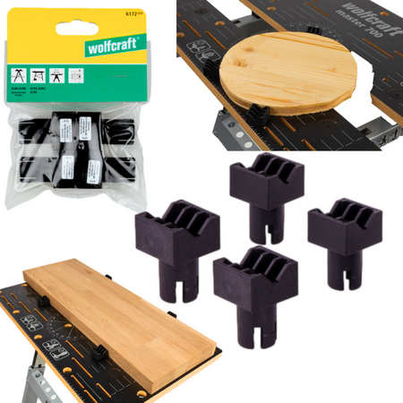 WOLFCRAFT WF6172000 SZCZĘKI ZACISKOWE DO STOŁU 4szt.