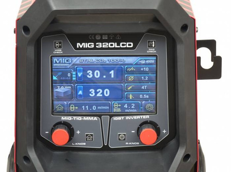 IDEAL TECNO MIG 320 LCD SYNERGIC 300A 400V