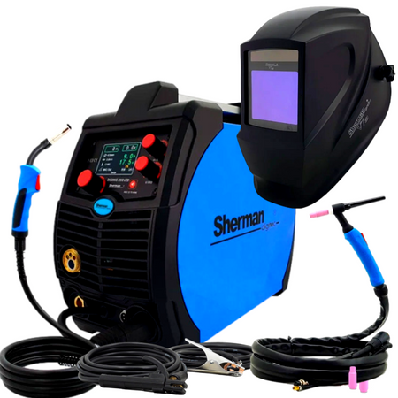 SHERMAN MIGOMAT DIGIMIG 220 LCD MIG/MAG MMA + PRZYŁBICA V7A