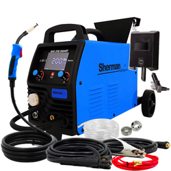 SHERMAN MIG 200 SMART SPAWARKA INWERTOROWA Z KÓŁKAMI I PÓŁKĄ NA BUTLĘ