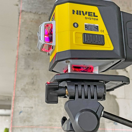 NIVEL SYSTEM LASER KRZYŻOWY CL3R BLUETOOTH + SJJ-M1 EX STATYW + CLS4 CZUJNIK + LS24 ŁATA