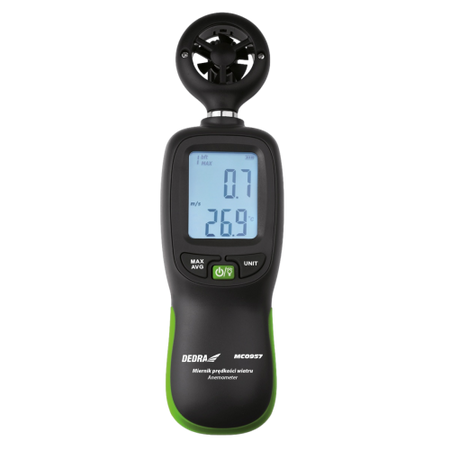 DEDRA MC0957 MIERNIK PRĘDKOŚCI WIATRU WIATROMIERZ ANEMOMETR