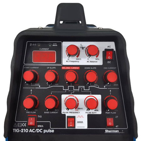 SHERMAN SPAWARKA TIG 210 AC/DC PULSE