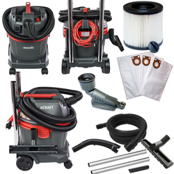 ODKURZACZ STARMIX eCraft APL-1422 EWR + WORKI MATERIAŁOWE + PRZYSTAWKA  + FILTR MGF7