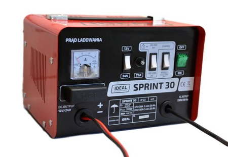 IDEAL SPRINT 30 PROSTOWNIK SPRINT 30 230V 12-24V + rękawice