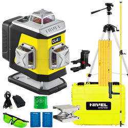 NIVEL SYSTEM LASER KRZYŻOWY CL4B BLUETOOTH + SJJ-M1 EX STATYW + LP36 TYCZKA