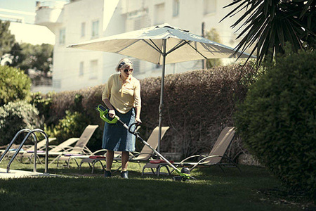 GREENWORKS G40LTK2 KOSA PODKASZARKA 40V