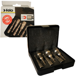FELO FL03996106 ZESTAW 6 BITÓW NASADOWYCH SW 6/7/8/10/12/13 - DŁ. 66 MM W ETUI