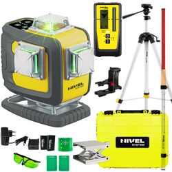 NIVEL SYSTEM LASER KRZYŻOWY CL4D-G BLUETOOTH + SJJ-M1 EX STATYW+ RD800 CZUJNIK + LS24 ŁATA
