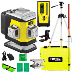 NIVEL CL3G LASER KRZYŻOWY BLUETOOTH + STATYW + CZUJNIK RD800 + ŁATA