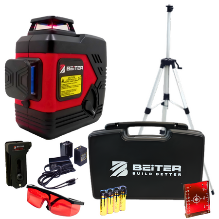 LASER KRZYŻOWY CZERWONY BART-3D BEITER + STATYW