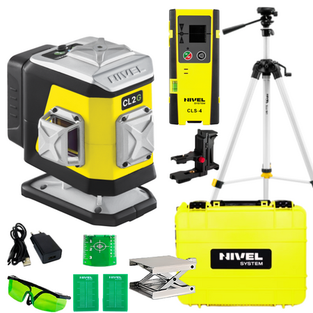 NIVEL SYSTEM LASER KRZYŻOWY ZIELONY CL2G + SJJ-M1 EX STATYW + CLS4 CZUJNIK