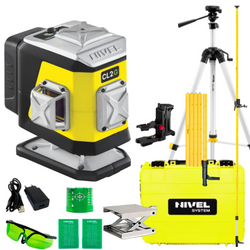 NIVEL SYSTEM LASER KRZYŻOWY ZIELONY CL2G + SJJ-M1 EX STATYW + LP36 TYCZKA