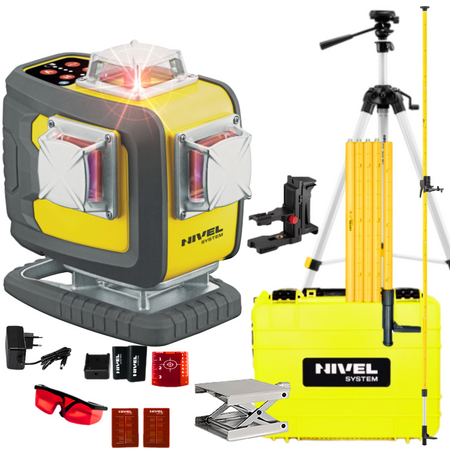 NIVEL SYSTEM LASER KRZYŻOWY CL4D-R BLUETOOTH + SJJ-M1 EX STATYW + LP36 TYCZKA