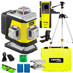NIVEL SYSTEM LASER KRZYŻOWY CL4B + SJJ-M1 EX STATYW + CLS-4 CZUJNIK