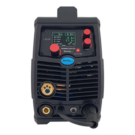 SHERMAN MIGOMAT DIGIMIG 220 LCD MIG/MAG MMA + PRZYŁBICA V7A