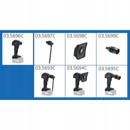 SCANGRIP LAMPA Z WYMIENNYMI GŁOWICAMI MULTILIGHT BODY