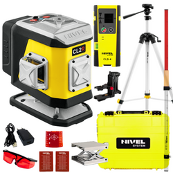 NIVEL SYSTEM LASER KRZYŻOWY CL2R BLUETOOTH + SJJ-M1 EX STATYW + CLS4 CZUJNIK + LS24 ŁATA