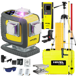 NIVEL SYSTEM LASER KRZYŻOWY CL4D-P BLUETOOTH + SJJ-M1 EX STATYW + CLS4 CZUJNIK + LS24 ŁATA + LP36 TYCZKA