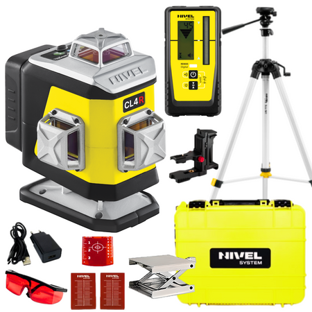 NIVEL SYSTEM LASER KRZYŻOWY CL4R + SJJ-M1 EX STATYW + CZUJNIK RD800